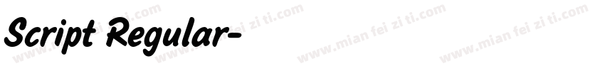 Script Regular字体转换